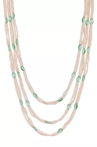 Gold-plated layered necklace