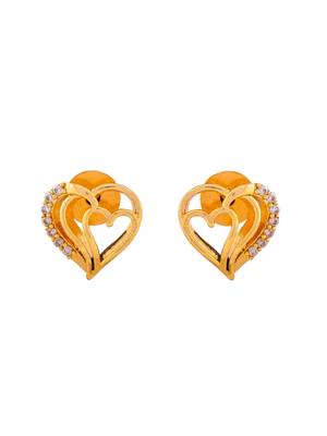 Gold-plated stone studded jewellery set 4