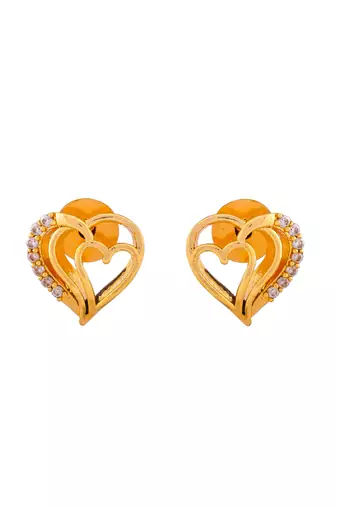 Gold-plated stone studded jewellery set