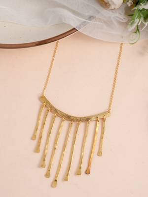 Gold-plated statement necklace 2