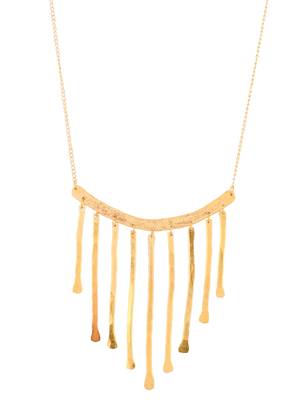 Gold-plated statement necklace 3