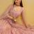 Elegant Pink Net Lehenga with Intricate Thread & Sequin Work