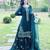 Blue Party Wear Look Georgette Top Palazzo & Dupatta Set with Heavy Embroidery