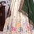 Off-White Wedding Wear Embroidery Lehenga Choli With Cancan