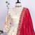 Off-White Wedding Wear Embroidery Lehenga Choli With Cancan
