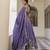 Purple Gold Crush Fabric Embroidered Lehenga Choli Set