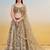 IVORY COLOR NET FABRIC LEHENGA WITH SEQUINS AND THREAD EMBROIDERY WORK