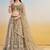 IVORY COLOR NET FABRIC LEHENGA WITH SEQUINS AND THREAD EMBROIDERY WORK
