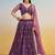 Purple Net Fabric Lehenga with Sequin & Thread Work