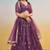 Purple Net Fabric Lehenga with Sequin & Thread Work