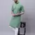 Pure cotton short sleeves kurta with band collar