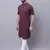 Pure cotton short sleeves kurta with band collar