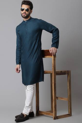 kurta with band collar