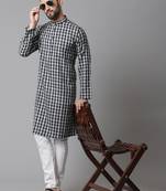 Sherwani kurta with asymetrical cut