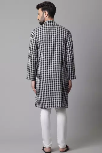 Sherwani kurta with asymetrical cut