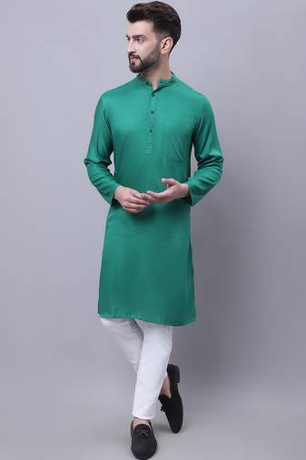 Kurta with band collar