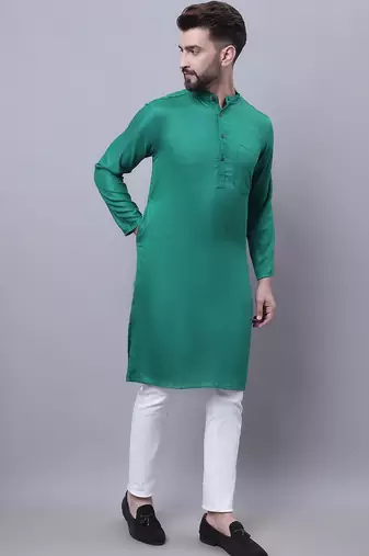 Kurta with band collar
