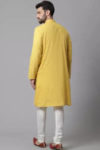 Sherwani kurta with asymetrical cut