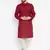 Pure cotton kurta with band collar