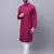 Pure cotton kurta with band collar