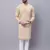 Pure cotton kurta with band collar
