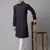 Pure cotton kurta with band collar