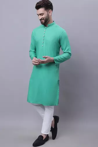 Kurta with band collar