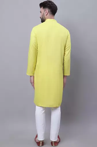 Pure cotton short sleeves kurta with band collar