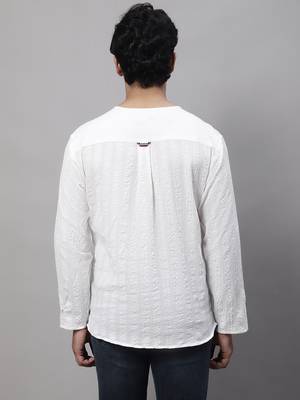 Pure cotton open neck kurta 4