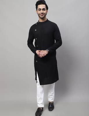 kurta with asymmetrical cut 1