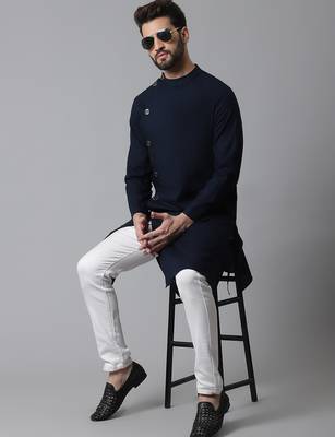 kurta with asymmetrical cut 1