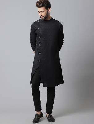 kurta with asymmetrical cut 1
