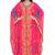 Flowy Peach Georgette Stitched Kaftan with Intricate Gold Threadwork and Floral Aari work