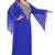 Luxury Royal Blue Georgette Stitched Kaftan with Heavy Golden Handwork Embroidery Dress