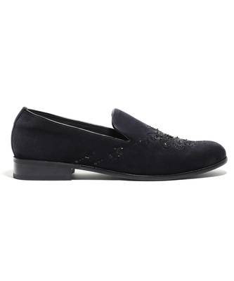 Black woven velvet shoes 4