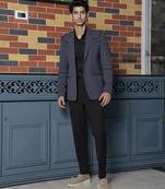 Grey plain lycra jacket & pant set