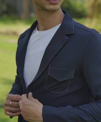 Black plain lycra jacket & pant set 2