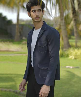 Black plain lycra jacket & pant set 5