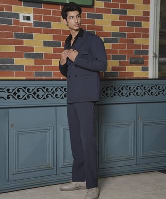 Black plain lycra jacket & pant set 2
