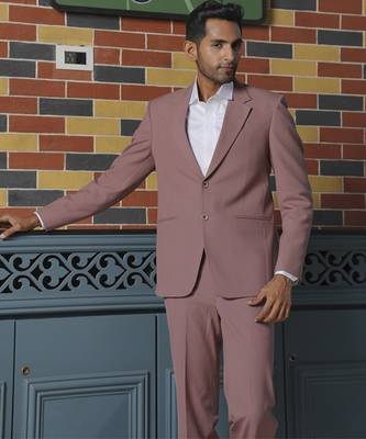 Pink plain lycra jacket & pant set 5