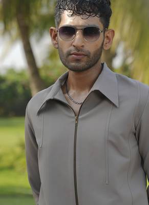 Brown lycra plain shacket 2