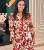 Multicolor Floral Printed Satin Jacket With Pant