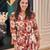 Multicolor Floral Printed Satin Jacket With Pant