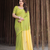 green cotton embroidery saree with blouse