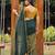 Kachi kairi green and golden cotton saree with blouse