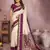 Beige handloom kalamkari silk blend saree with zari woven work