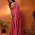 coral red tissue saree with blouse