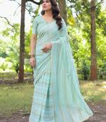 Sindhu handloom cotton saree with blouse