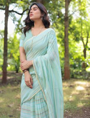 Sindhu handloom cotton saree with blouse 2