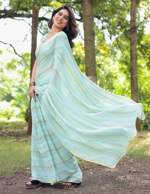 Sindhu handloom cotton saree with blouse 4